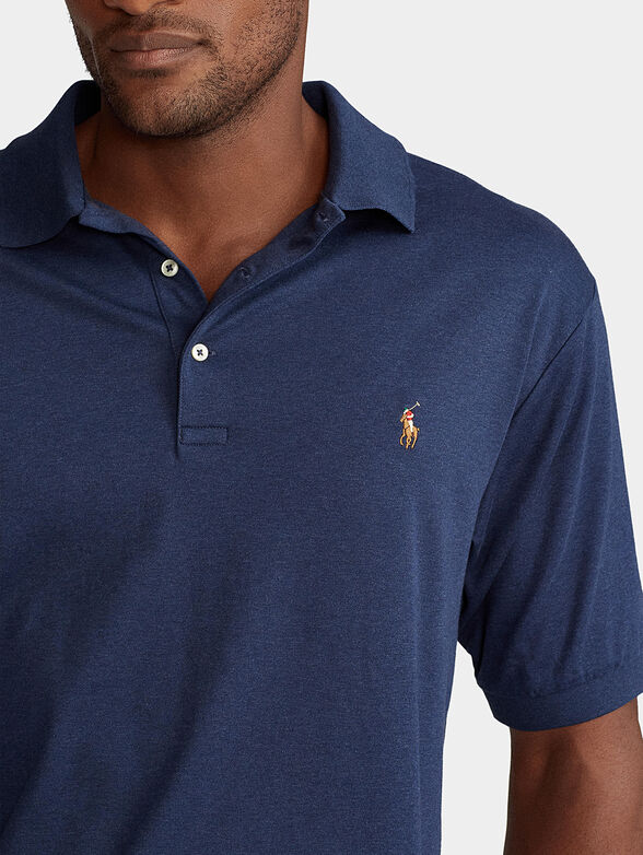 Blue polo-shirt with Pony logo - 3