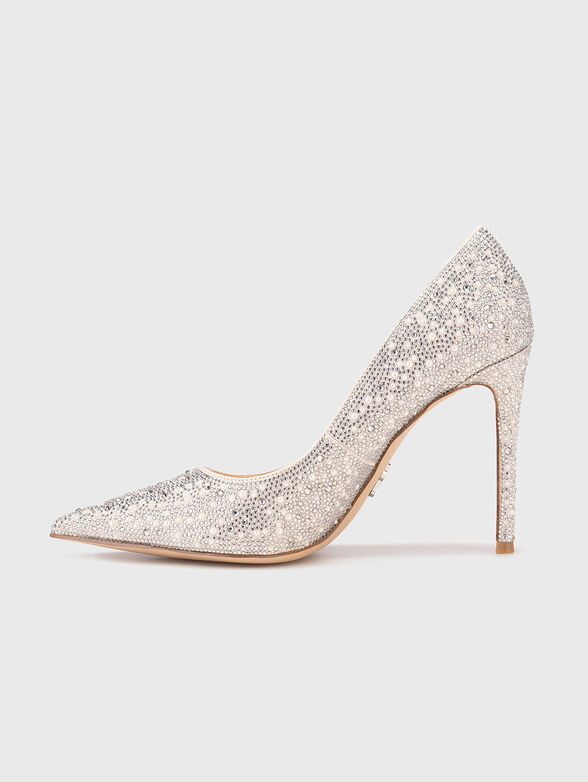 Heeled shoes with rhinestones - 4
