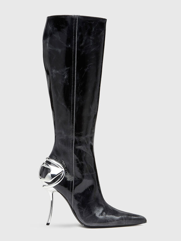 D-TEN&HALF HB leather heeled boots - 1
