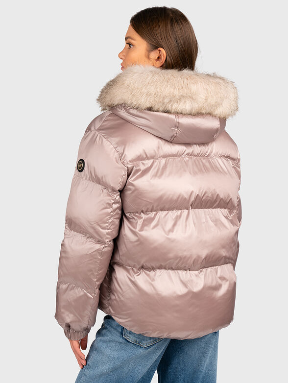 Puffer jacket with quilted effect - 3