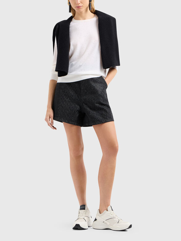 Sweater with appliqu&eacute;d crystals - 2