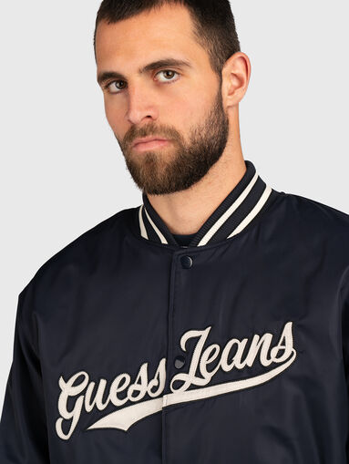Bomber jacket with logo embroidery - 4