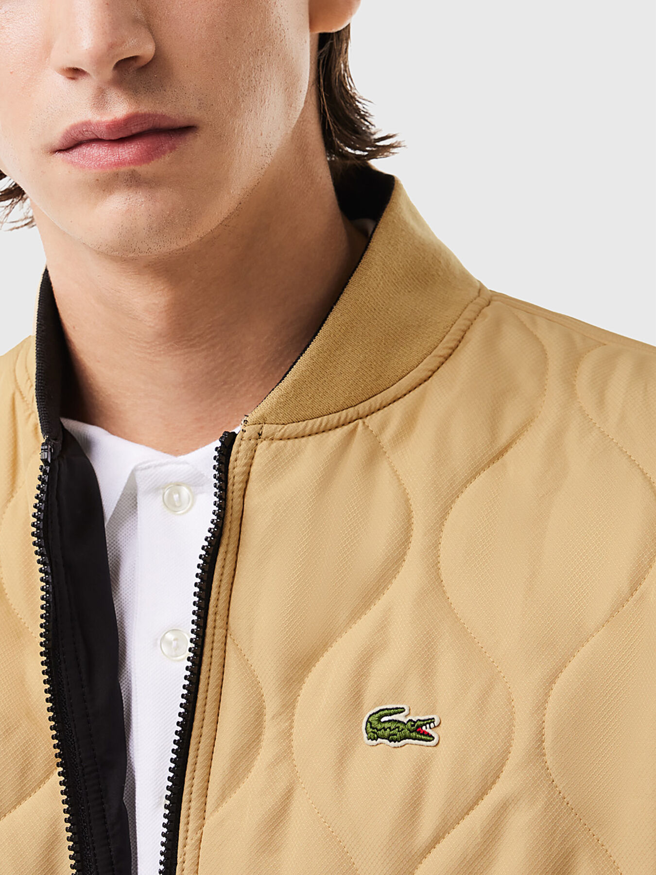 Lacoste jacket reversible clearance