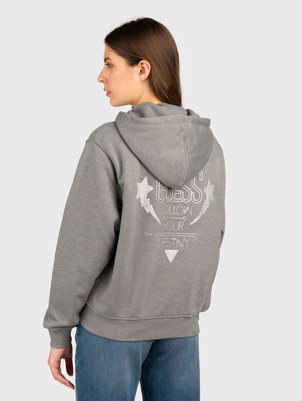 SHINY CORD sweatshirt with logo - 3