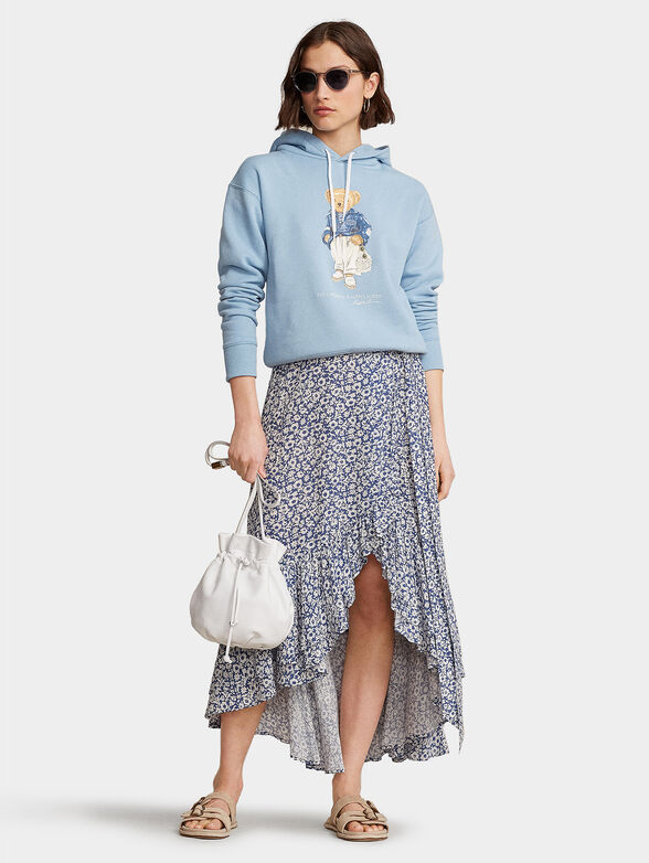 Blue sweatshirt with Polo Bear print - 2