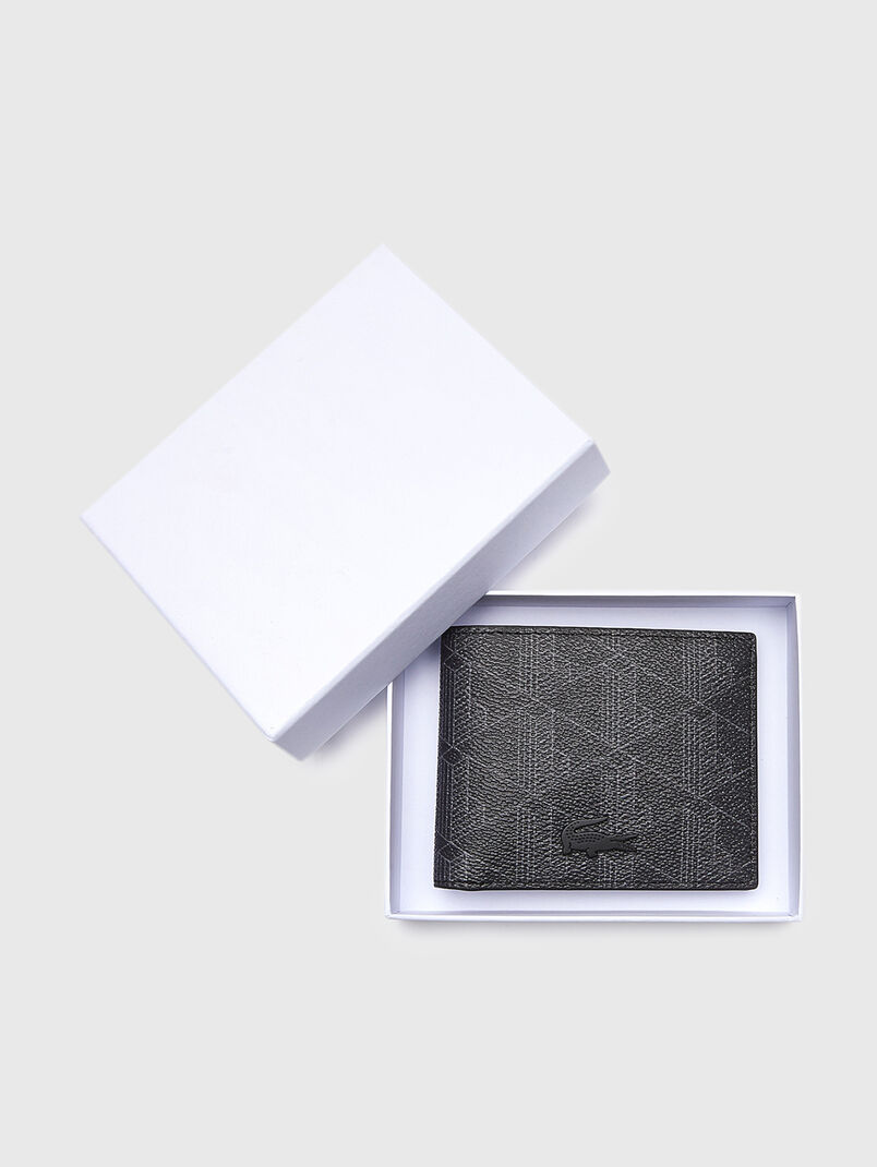 Wallet with monogram logo print - 3
