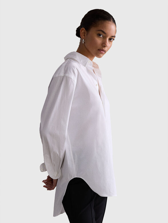 White cotton shirt  - 5