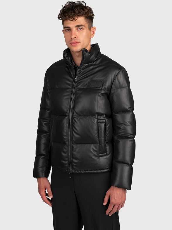 Padded jacket in black color - 1