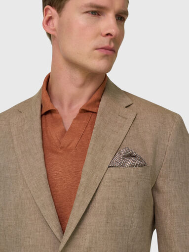 Beige linen suit - 4