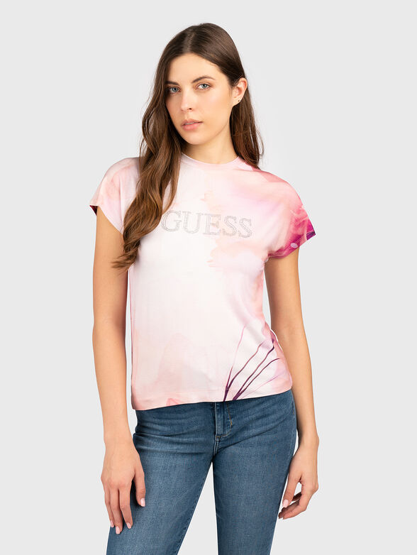 T-shirt with rhinestones - 0