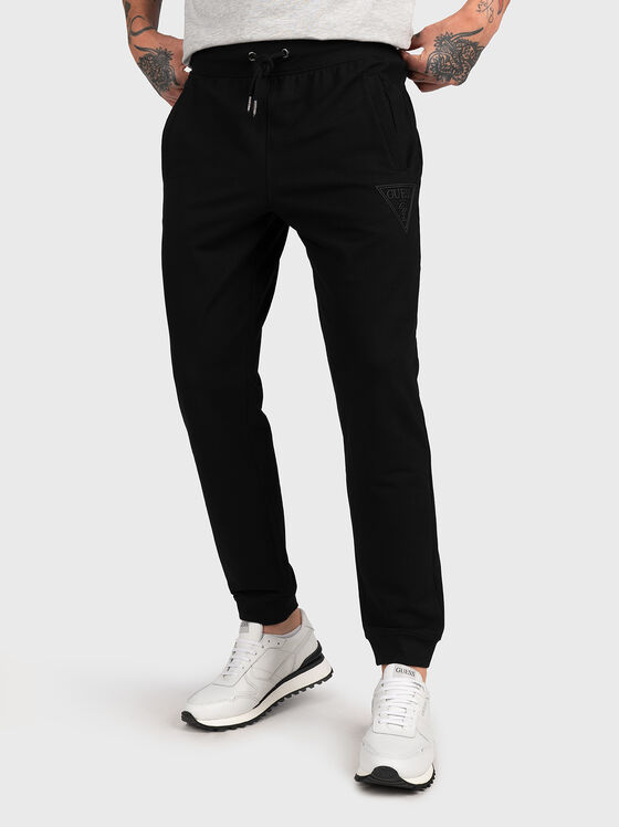 Черен спортен панталон ADAM - 1