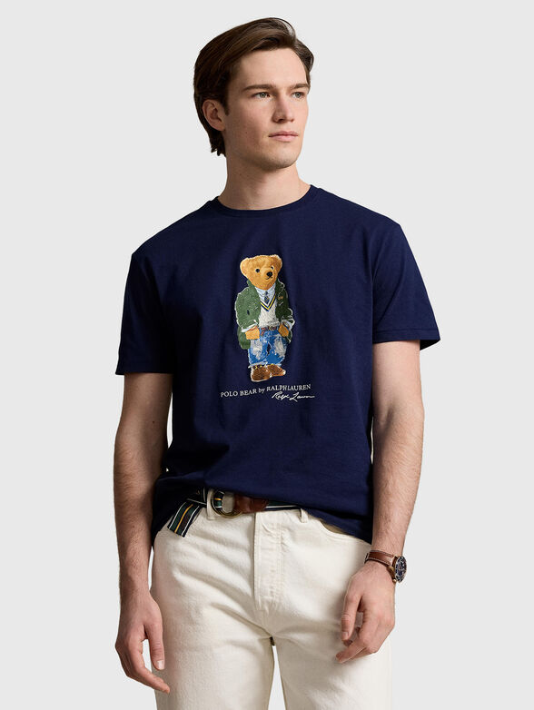 Dark blue t-shirt with Polo Bear print - 1