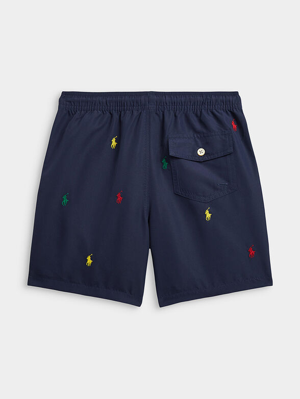 Swim trunks in blue color - 2