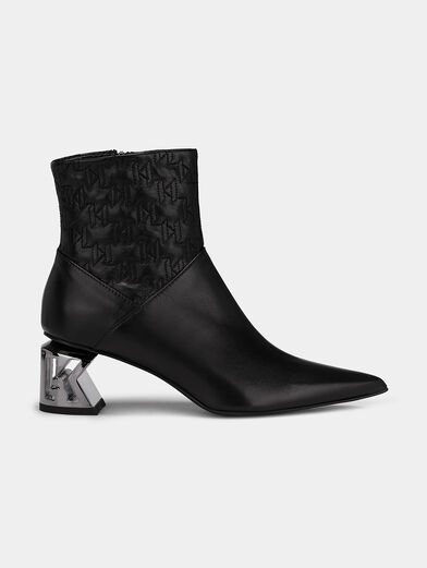 Ankle boots with accent heel - 1