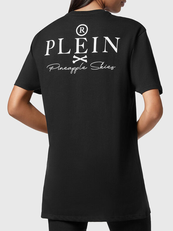 Cotton T-shirt with contrasting print - 2
