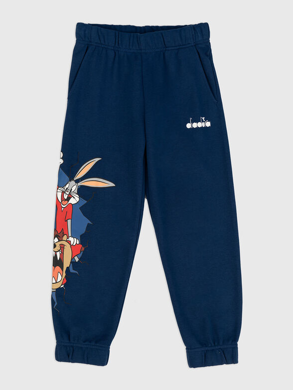 Sports trousers with logo - 1