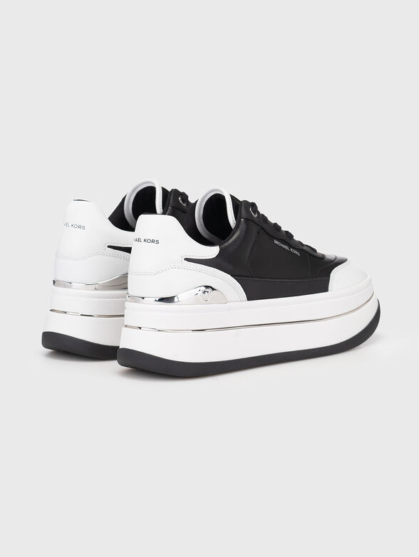 HAYES leather sneakers on platform - 3