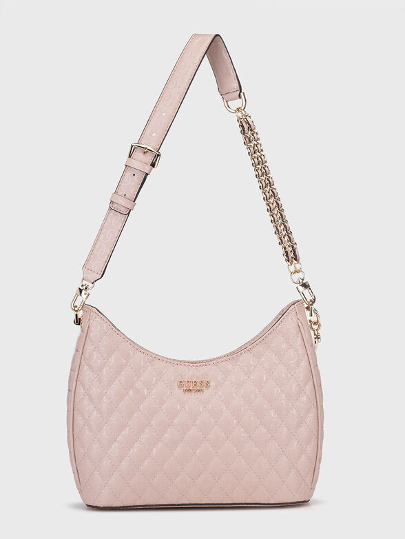 YARMILLA beige hobo bag with quilted effect - 1