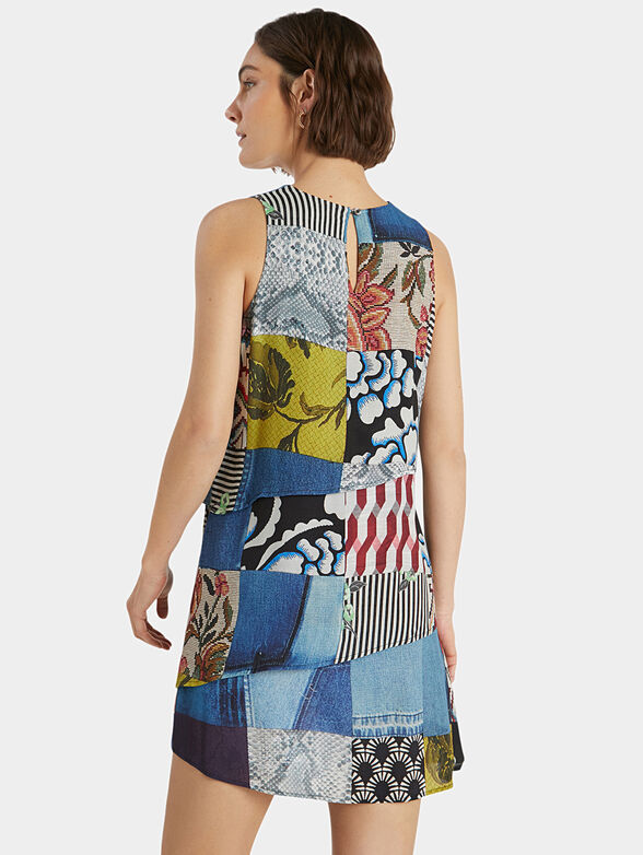ALEJANDRIA Dress with patchwork effect - 4