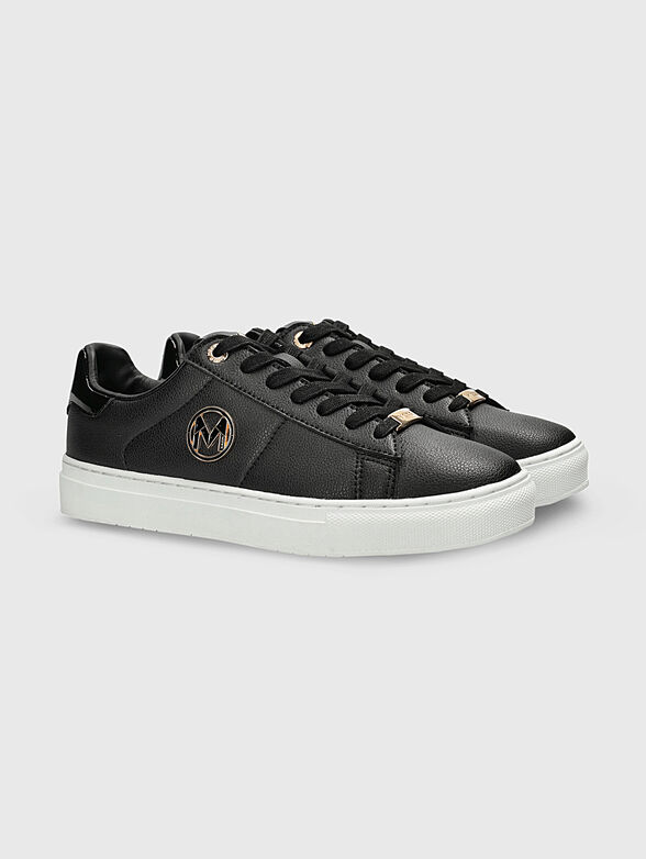 CRISTA LOVE black sports shoes with  accents - 2