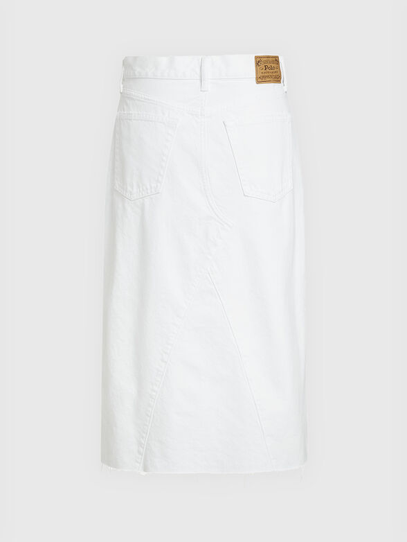 White denim skirt - 1
