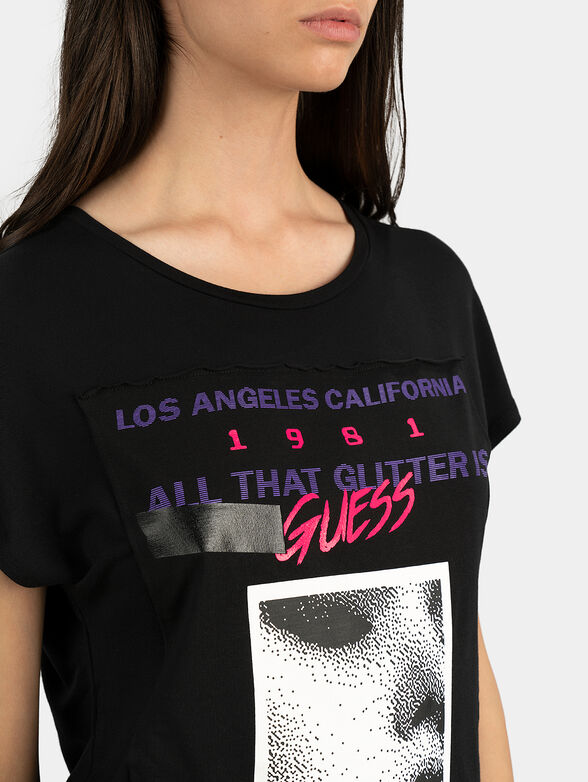 SANDRA T-shirt with asymmetric hem - 2