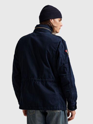 Padded jacket in dark blue - 3