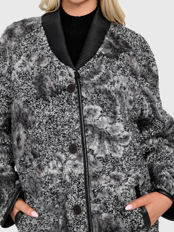 MINDY coat with floral motif - 4