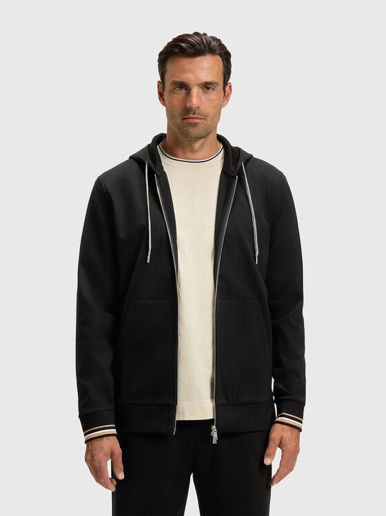 Cotton sweatshirt with logo detail - 1