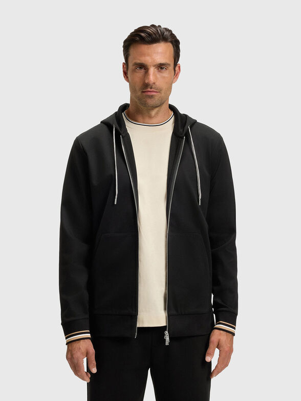 Cotton sweatshirt with logo detail - 1