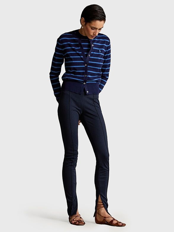 Stretch skinny trousers in dark blue - 1
