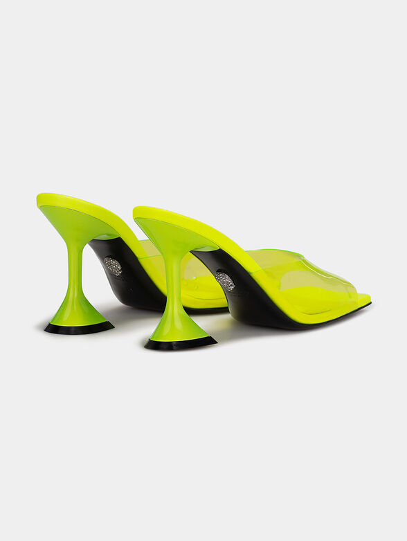 Leather sandals with transparent strap - 4