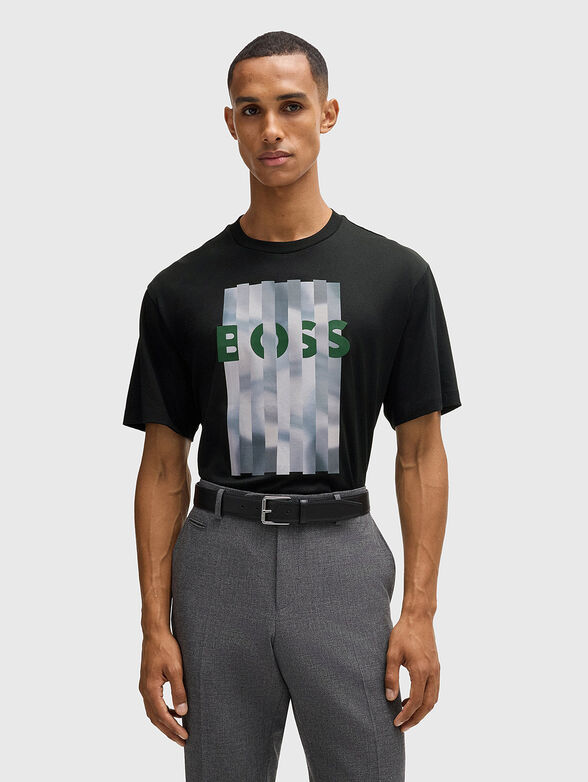 Round neck T-shirt with print - 1