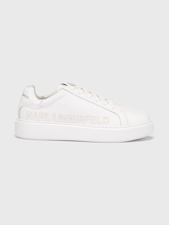 Sneakers with embossed side logo - 1