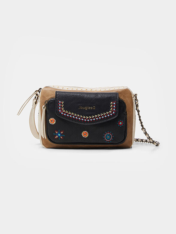 Crossbody bag with embroideries - 1