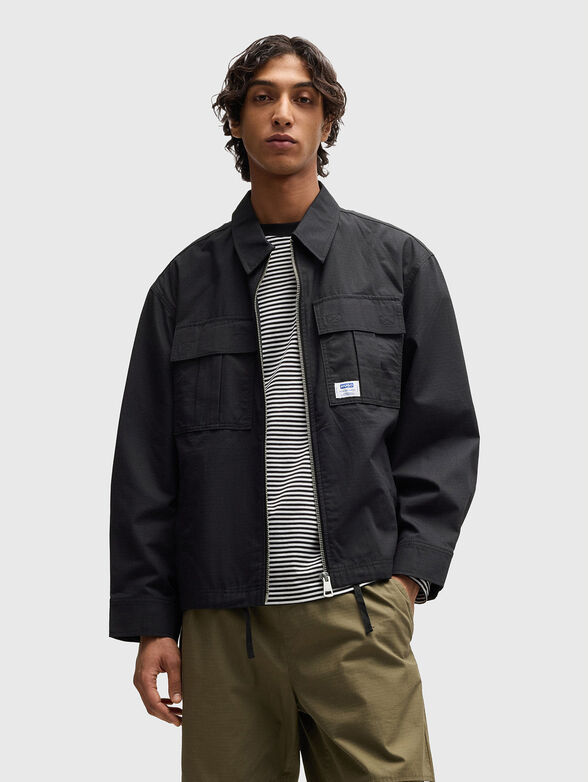 Transition jacket with classic collar and logo - 1