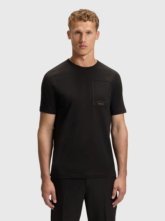 Cotton T-shirt with logo detail - 1