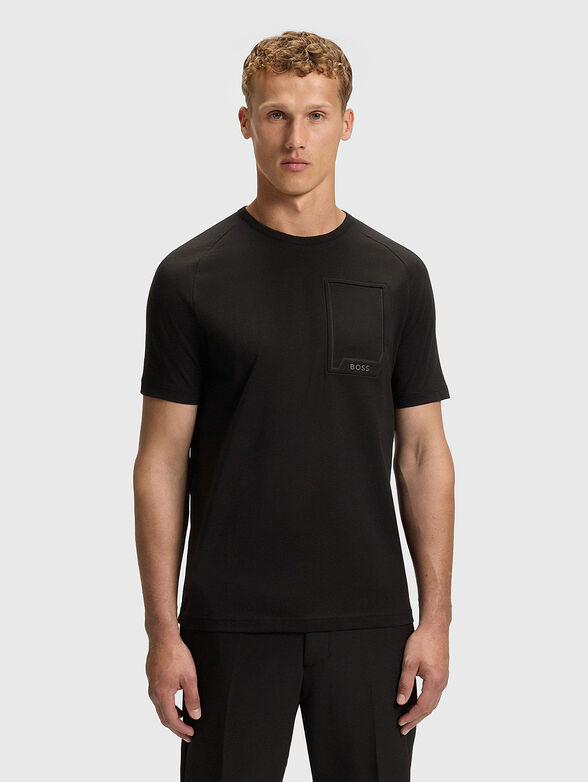 Cotton T-shirt with logo detail - 1