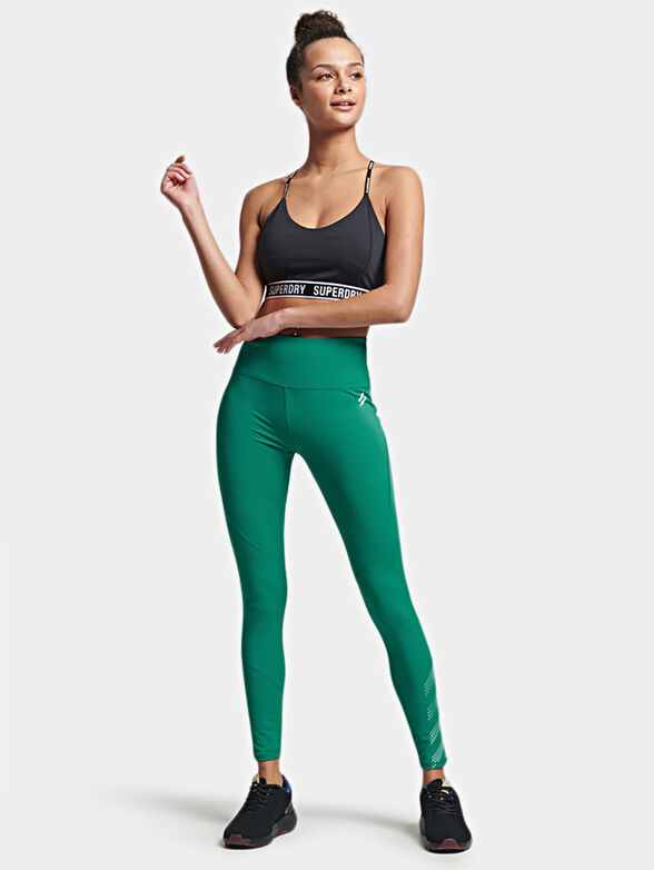 Sports leggings with logo details - 3