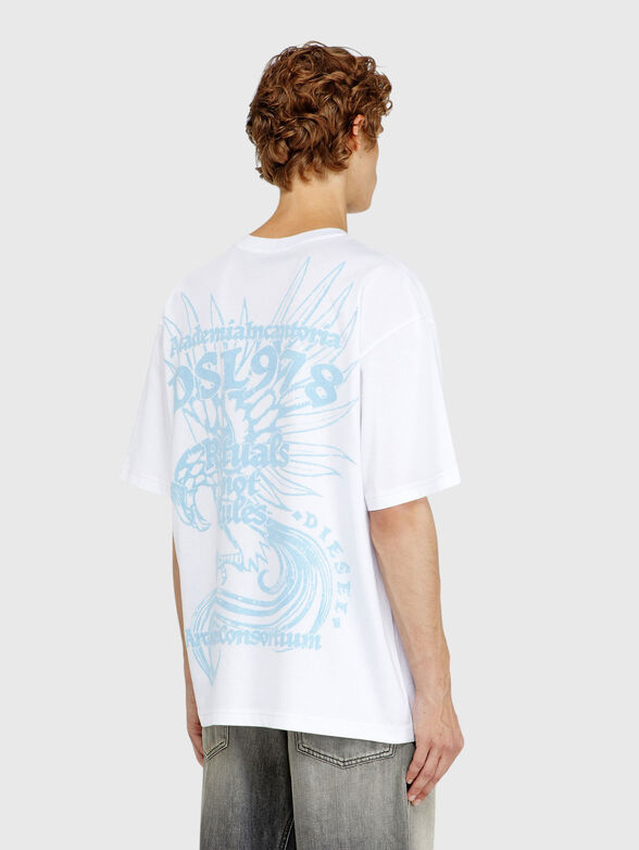 Cotton T-shirt with a round neckline - 2