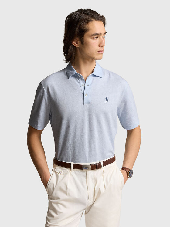 Polo shirt in light blue colour - 1