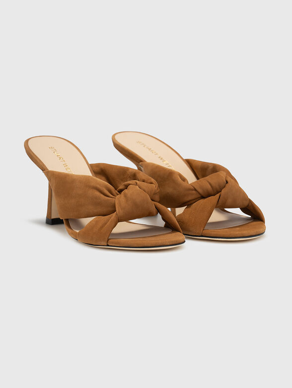 Suede heeled slippers - 2