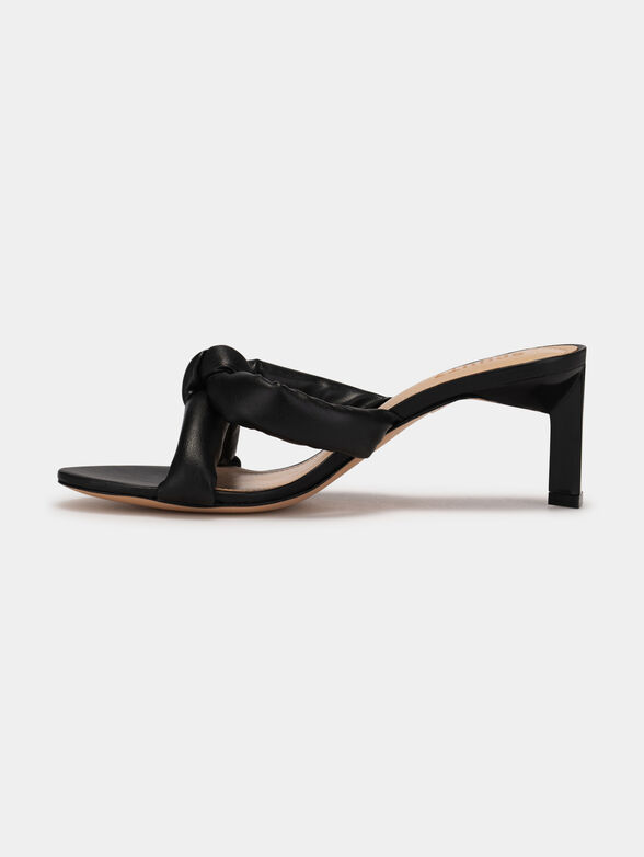 Black heeled sandals - 4