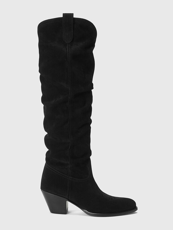 Suede heeled boots - 1