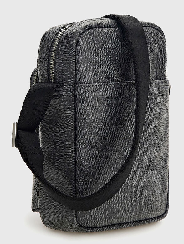 Crossbody bag with monogram logo effect - 3