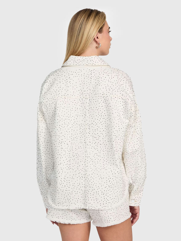 Denim jacket with rhinestones - 3