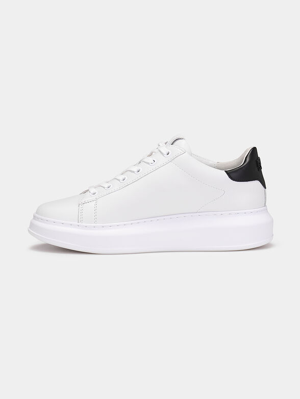 CAPRI Leather sneakers in black color - 4