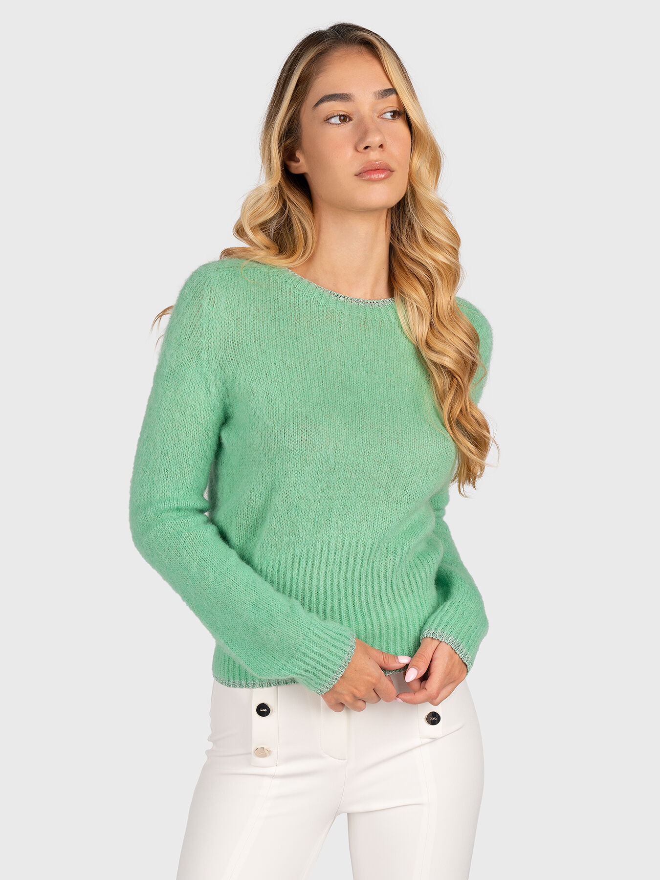 Sweater LIU JO Woman color Green