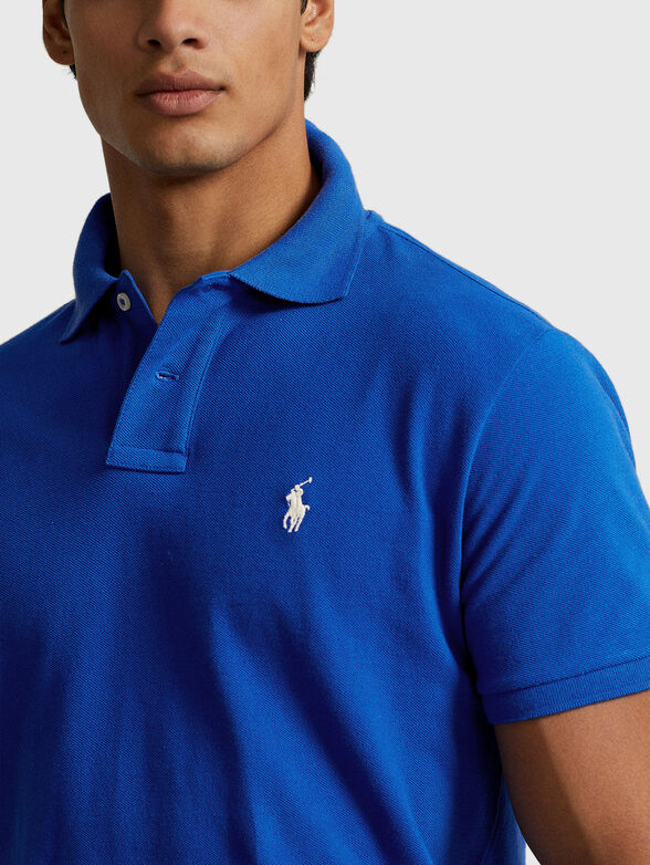 Cotton Polo-shirt with contrasting embroidery - 3