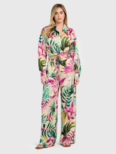 INES trousers with floral print - 5